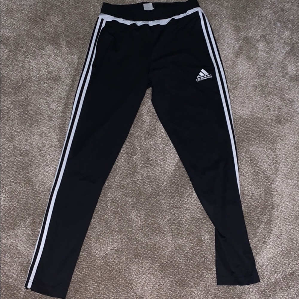 Adidas black and white climacool jogger pants